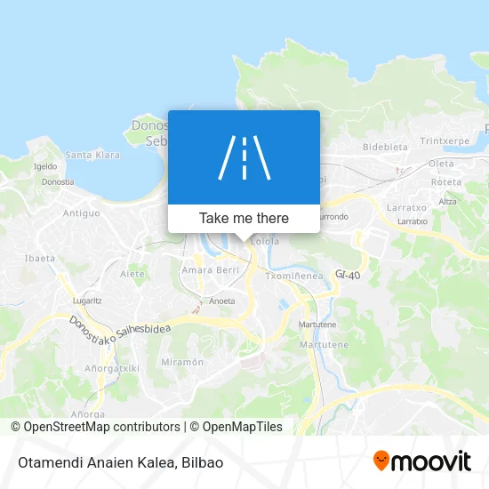 Otamendi Anaien Kalea map