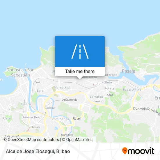 Alcalde Jose Elosegui map