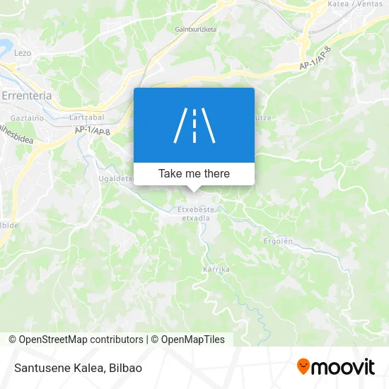 Santusene Kalea map