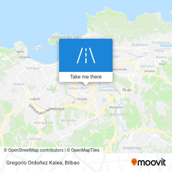 Gregorio Ordoñez Kalea map