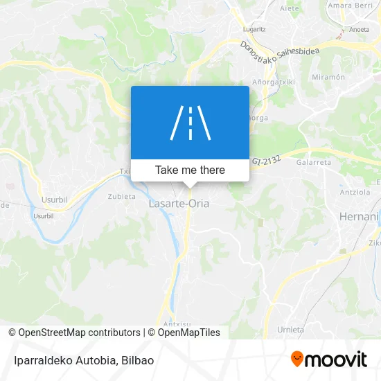 Iparraldeko Autobia map
