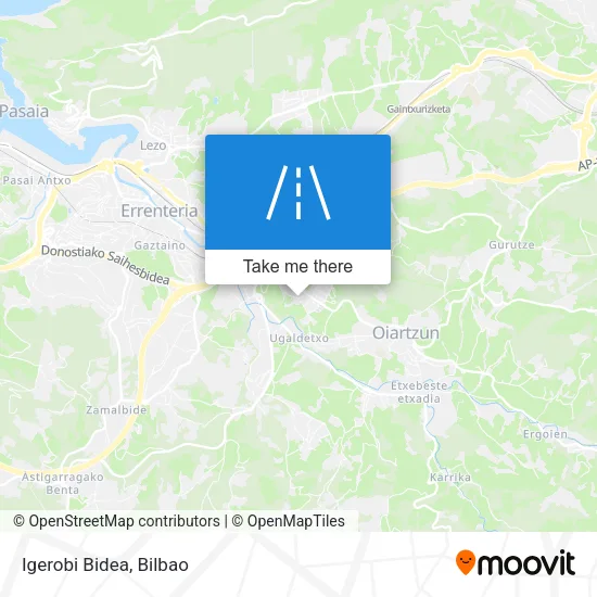 Igerobi Bidea map