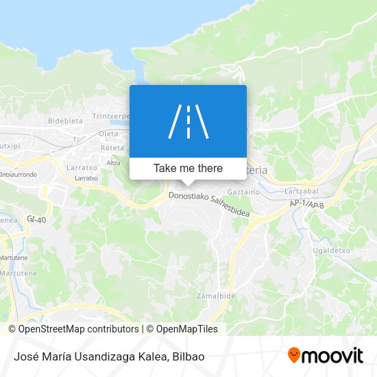 José María Usandizaga Kalea map