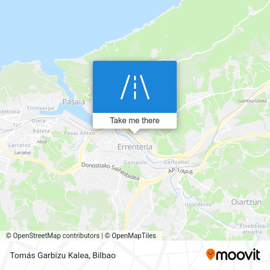 Tomás Garbizu Kalea map
