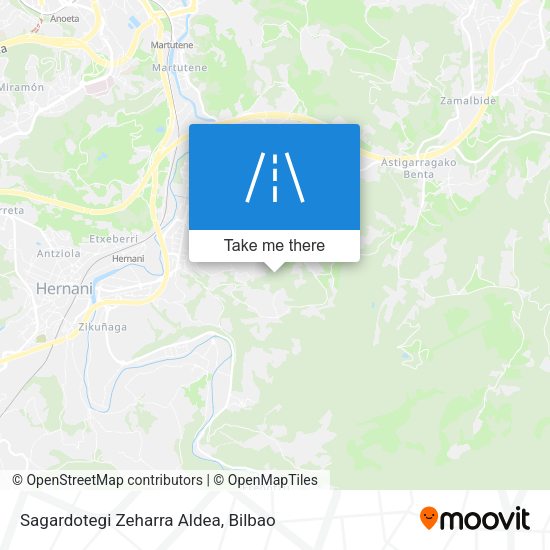Sagardotegi Zeharra Aldea map