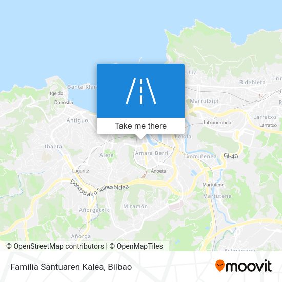 Familia Santuaren Kalea map
