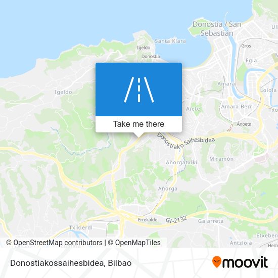 Donostiakossaihesbidea map