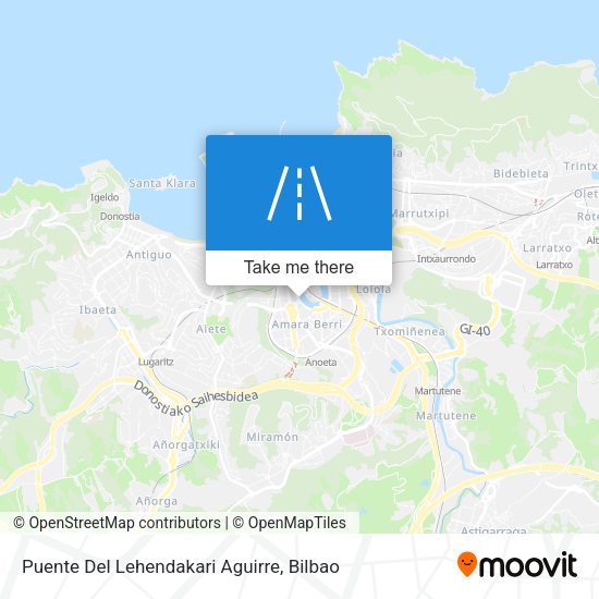 Puente Del Lehendakari Aguirre map