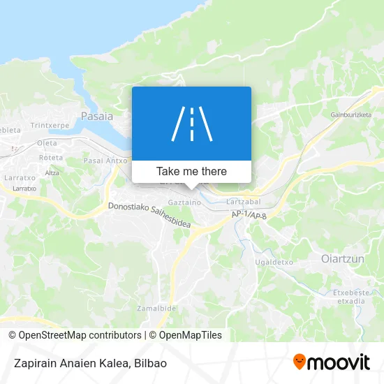 Zapirain Anaien Kalea map