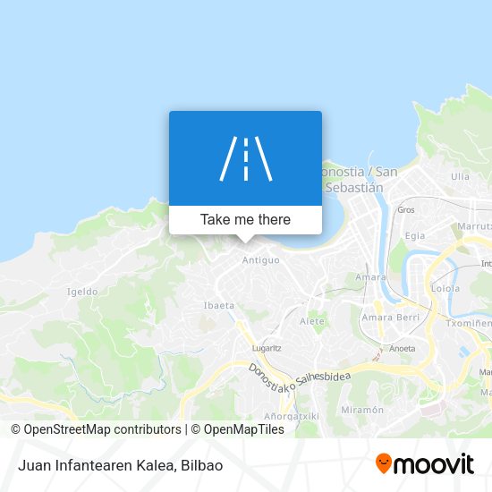 Juan Infantearen Kalea map