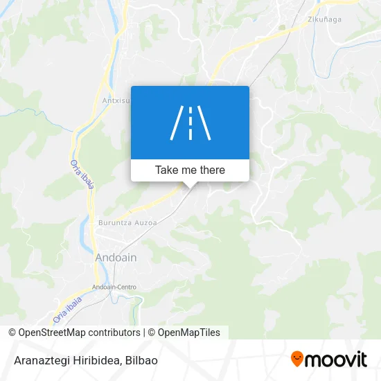 Aranaztegi Hiribidea map