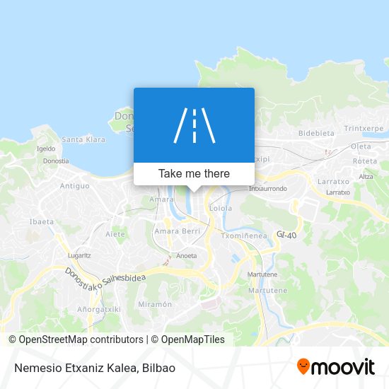 Nemesio Etxaniz Kalea map