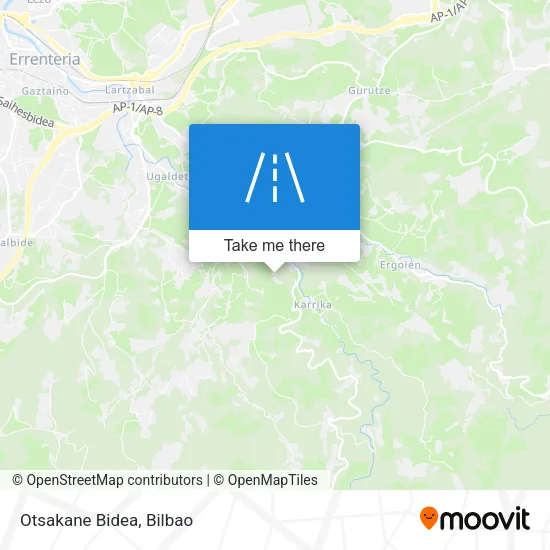 Otsakane Bidea map