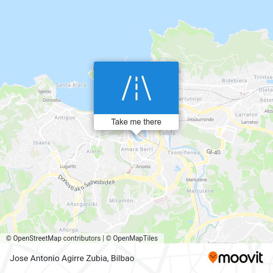 Jose Antonio Agirre Zubia map