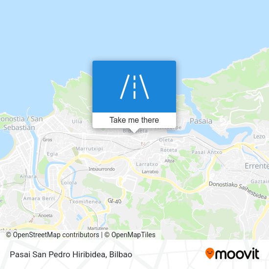 Pasai San Pedro Hiribidea map
