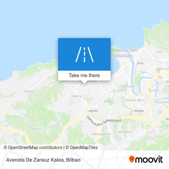 Avenida De Zarauz Kalea map