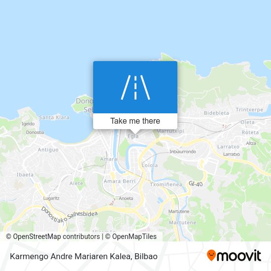Karmengo Andre Mariaren Kalea map