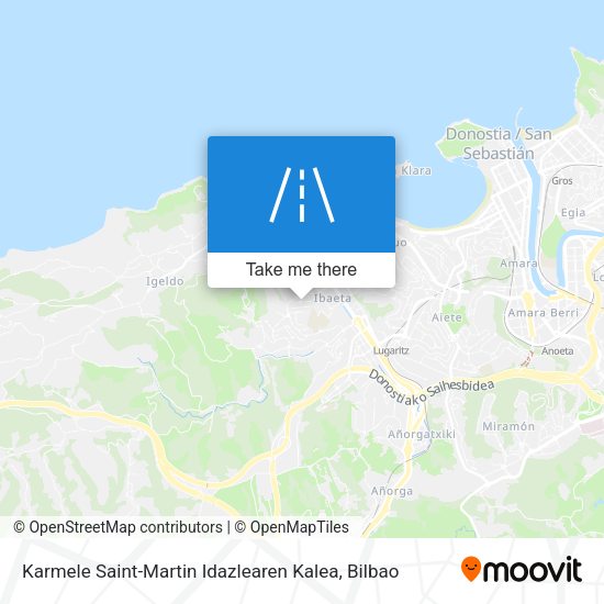 Karmele Saint-Martin Idazlearen Kalea map
