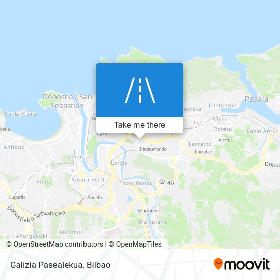 Galizia Pasealekua map