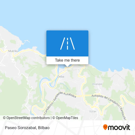 Paseo Sorozabal map
