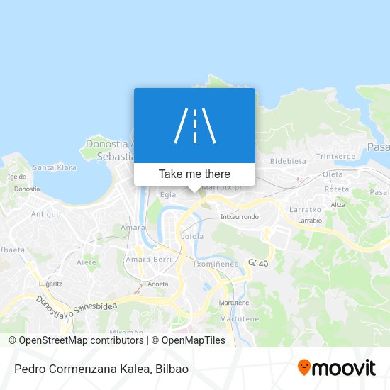 Pedro Cormenzana Kalea map