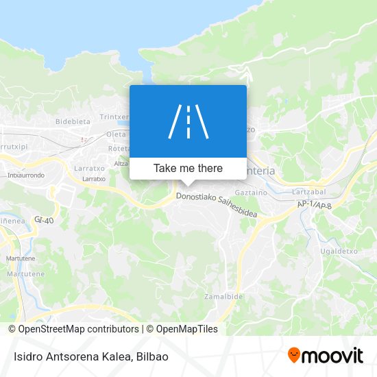 Isidro Antsorena Kalea map