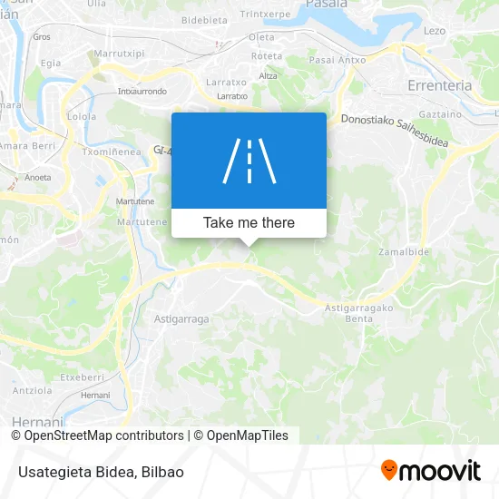 Usategieta Bidea map