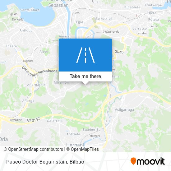 Paseo Doctor Beguiristain map