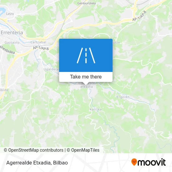 Agerrealde Etxadia map