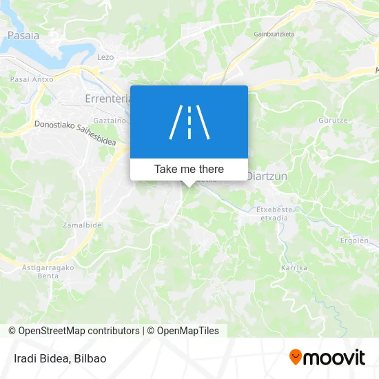 Iradi Bidea map