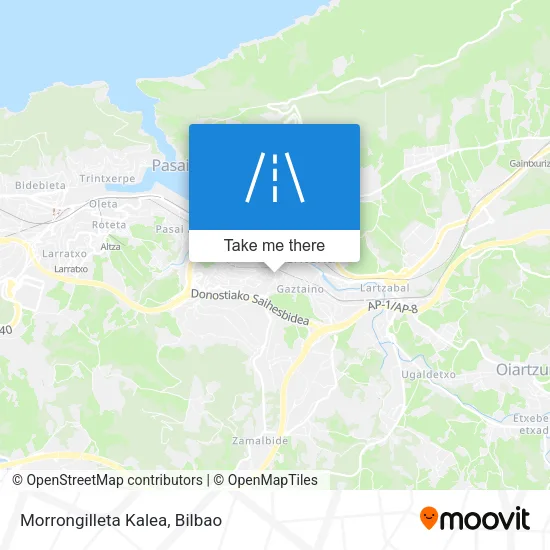 Morrongilleta Kalea map