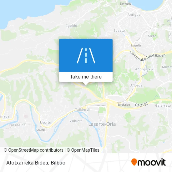 Atotxarreka Bidea map