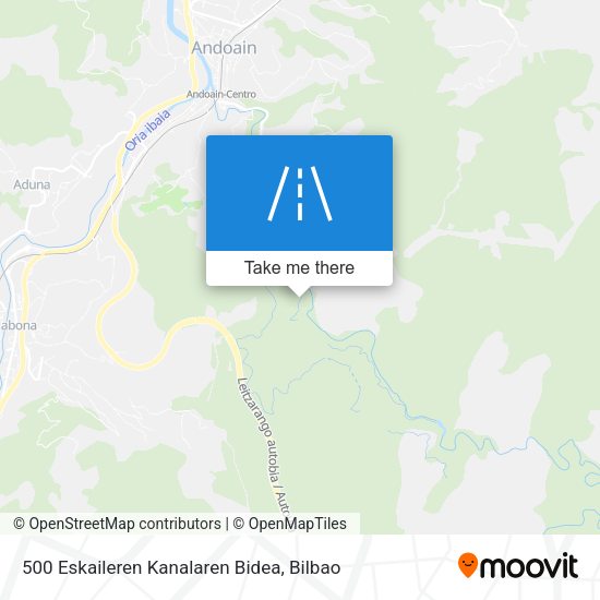 500 Eskaileren Kanalaren Bidea map