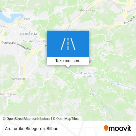 Arditurriko Bidegorria map