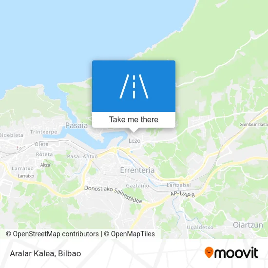 Aralar Kalea map