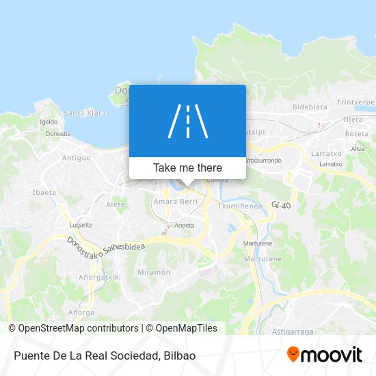 Puente De La Real Sociedad map
