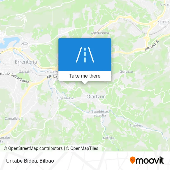 Urkabe Bidea map