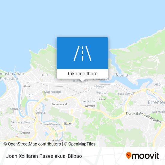 Joan Xxiiiaren Pasealekua map