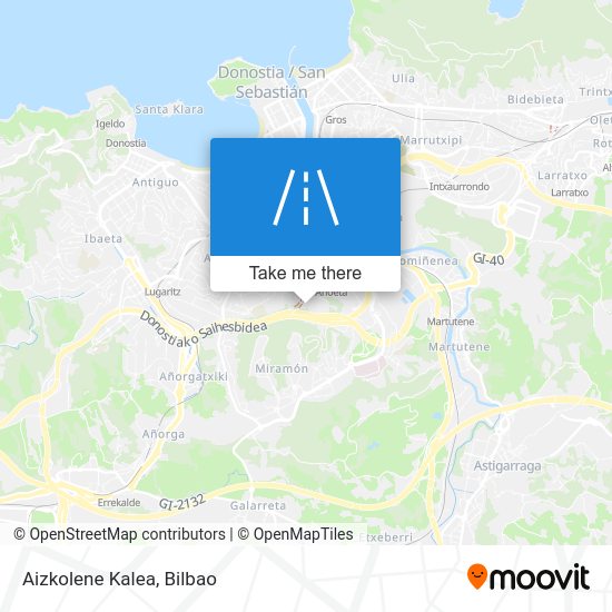 Aizkolene Kalea map