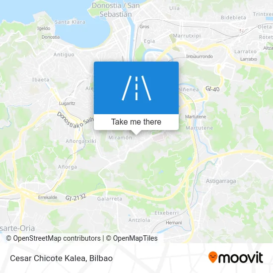 Cesar Chicote Kalea map