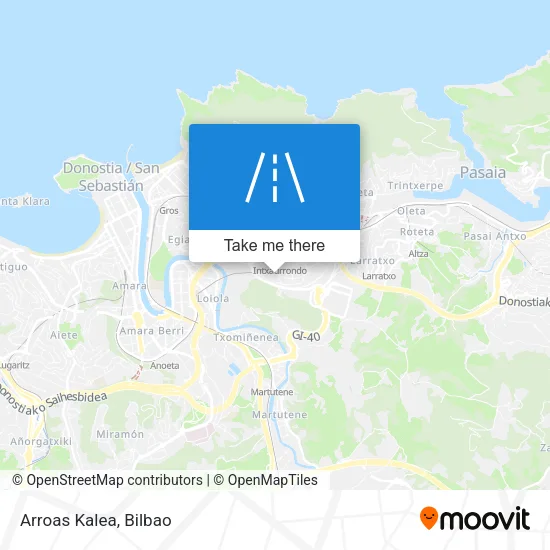 Arroas Kalea map