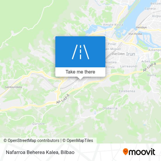 Nafarroa Beherea Kalea map