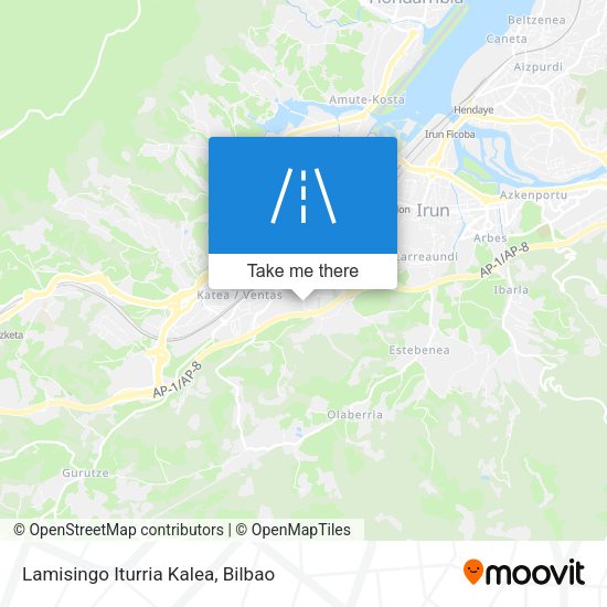 Lamisingo Iturria Kalea map