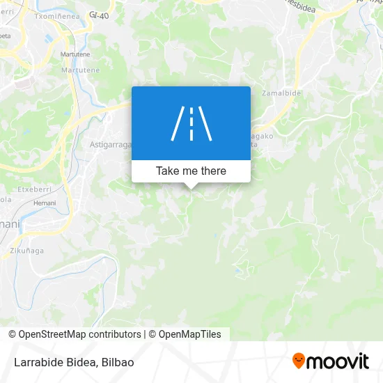 Larrabide Bidea map