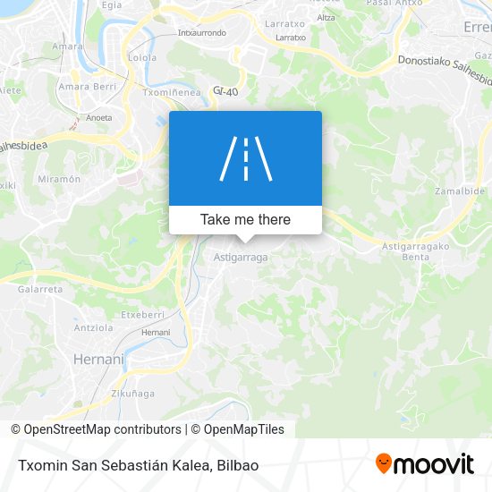 Txomin San Sebastián Kalea map