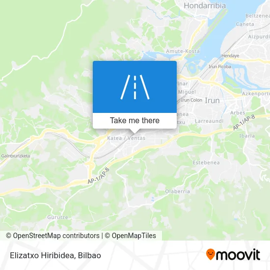 Elizatxo Hiribidea map