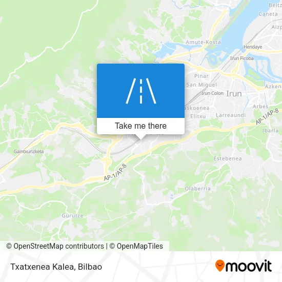 Txatxenea Kalea map