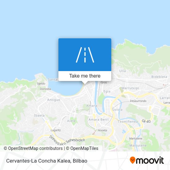 Cervantes-La Concha Kalea map