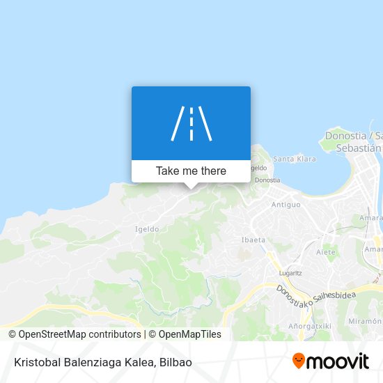 Kristobal Balenziaga Kalea map