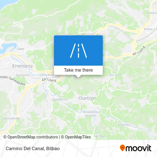 Camino Del Canal map